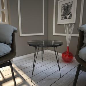 Kalune Design Odkládací stolek Sandalf černý