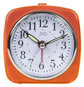 JVD Oranžový tichý budík s plynulým chodem JVD SRP7503.4