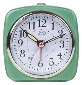 JVD Zelený tichý budík s plynulým chodem JVD SRP7503.2