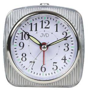 JVD Stříbrný tichý budík s plynulým chodem JVD SRP7503.1