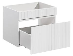 Comad Závěsná skříňka Iconic s deskou 60 cm bílá/dub santa fe vintage