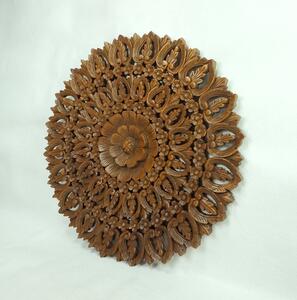 Závěsná dekorace Mandala FELISITA, 90 cm, teakové dřevo (Masterpiece ruční práce)