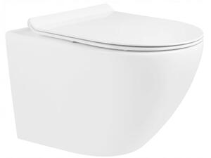 MEXEN - Lena Závěsná WC mísa včetně sedátka s slow-slim, duroplast, bílá 30220100