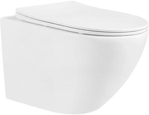 MEXEN - Lena Závěsná WC mísa včetně sedátka s slow-slim, duroplast, bílá 30220300
