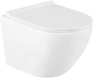 MEXEN - Lena Závěsná WC mísa včetně sedátka s slow-slim, duroplast, bílá 30220500
