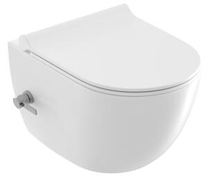 Wc s bidetem závěsné Ravak Uni Chrome RimOff, zadní odpad X01912