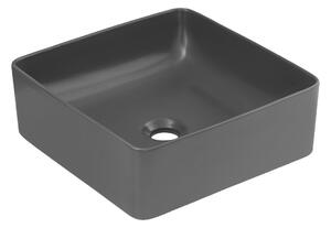 Comad Keramické umyvadlo na desku Slim 37 cm šedé