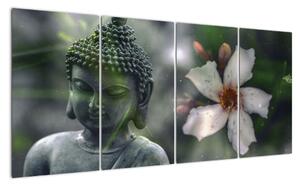 Abstraktní obraz - Buddha (160x80cm)