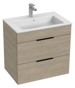 Koupelnová skříňka s umyvadlem Jika Cube 65x43x62,2 cm jasan H4536021765141