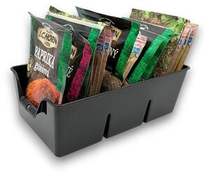ALTOM Organizér na koření v sáčcích, zásobník, BEN3 - černá, 20x14x8