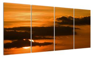 Západ slunce - moderní obrazy (160x80cm)