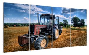 Obraz traktoru v poli (160x80cm)