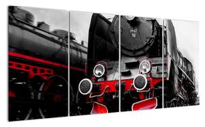 Stará lokomotiva - obraz (160x80cm)