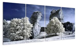 Zimní krajina - obraz do bytu (160x80cm)