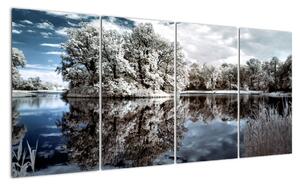 Zimní krajina - obrazy (160x80cm)