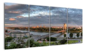 Pohled na město - obraz (160x80cm)