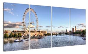 Londýnské oko (London eye) - obraz do bytu (160x80cm)
