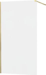 MEXEN - KIOTO Sprchová zástěna WALK-IN 90x200 cm 8 mm, zlatá, matné sklo 800-090-101-50-30