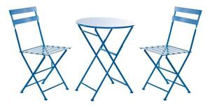 Stůl se 2 židlemi DKD Home Decor, Modrý 80 cm 60 x 60 x 70 cm (3 ks)