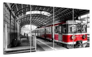 Vlakové nádraží - obraz (160x80cm)