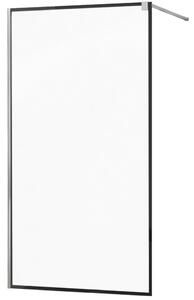 MEXEN - KIOTO Sprchová zástěna WALK-IN 50x200 cm 8 mm, chrom, černý profil 800-050-101-01-70