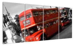 Anglický autobus Double-decker - obraz (160x80cm)