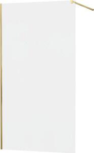 MEXEN - KIOTO Sprchová zástěna WALK-IN 70x200 cm 8 mm, zlatá, matné sklo 800-070-101-50-30