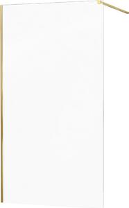 MEXEN - KIOTO Sprchová zástěna WALK-IN 50x200 cm 8 mm, zlatá, transparent 800-050-101-50-00