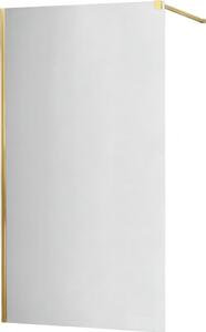 MEXEN - KIOTO Sprchová zástěna WALK-IN 70x200 cm 8 mm, zlatá, zrcadlové sklo 800-070-101-50-50