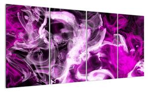 Obraz - fialový kouř (160x80cm)