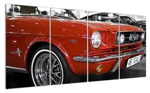 Červené auto - obraz (160x80cm)