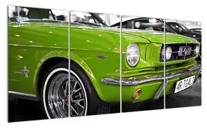 Zelené auto - obraz (160x80cm)