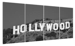 Nápis Hollywood - obraz (160x80cm)