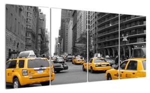 Žluté taxi - obraz (160x80cm)