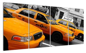 Žluté taxi - obraz (160x80cm)