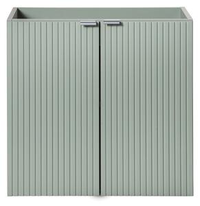 Comad Koupelnová sestava Line Reed Green Pati se skříňkami a umyvadly 140 cm zelená/dub evoke