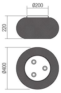 Smarter Stropní svítidlo Croket, ø40cm