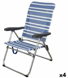 Plážová židle Aktive Mykonos 47 x 93 x 63 cm (4 kusů)
