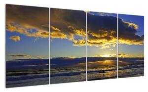Západ slunce na moři - obraz na zeď (160x80cm)
