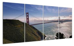 Golden Gate Bridge - moderní obrazy (160x80cm)