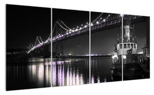 Noční most - obraz (160x80cm)