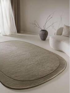 Ručně tkaný vlněný koberec v organickém tvaru Shape