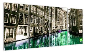Obraz ulice Amsterdamu (160x80cm)