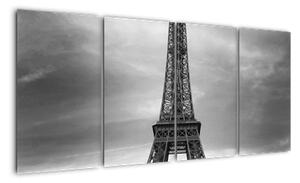 Trabant u Eiffelovy věže - obraz na stěnu (160x80cm)
