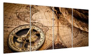 Mapa světa - obraz na stěnu (160x80cm)
