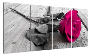 Růže fialová - obraz (160x80cm)
