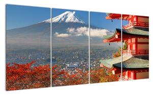 Hora Fuji - moderní obraz (160x80cm)