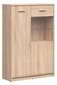 NEPO PLUS vitrína REG1D1W/90, dub sonoma