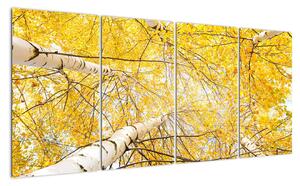 Podzimní listí - moderní obraz (160x80cm)