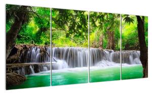 Vodopád - moderní obraz (160x80cm)